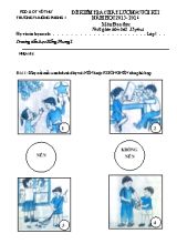 Đề kiểm tra chất lượng học kì I Đạo đức lớp 1 - Năm học 2015-2016 - Trường Tiểu học Hồng Phong 1